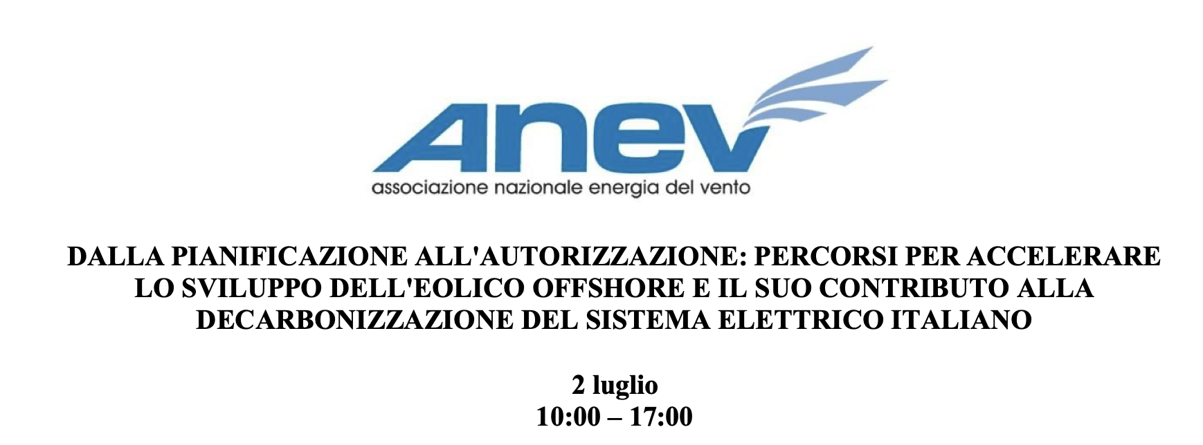  Summit Italiano sull’Eolico Offshore 
